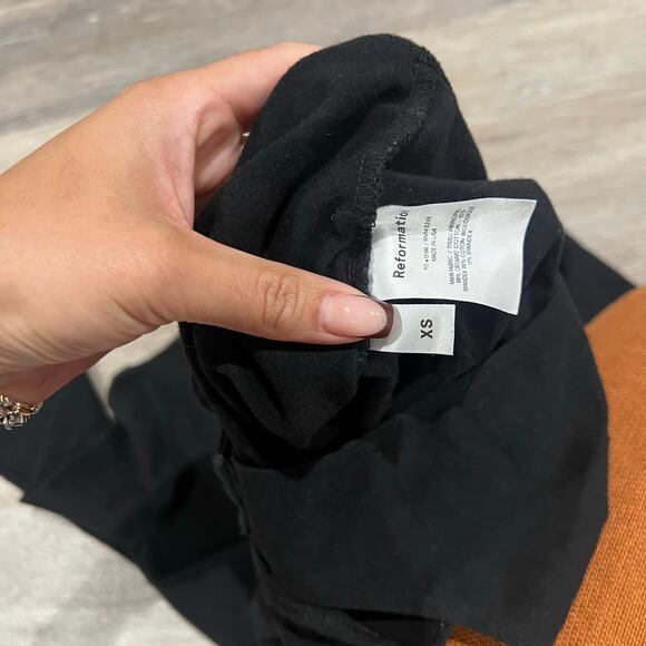 Reformation Black Nisa Knit Bodysuit Size X Small - Picture 7 of 7